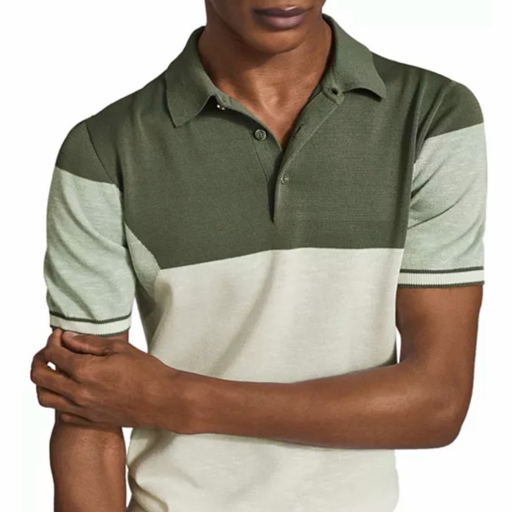 Reiss Color Block Polo Shirt